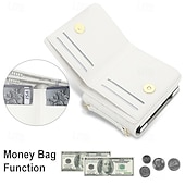 levne Pouzdra pro Samsung-telefon Carcasă Pro Samsung Galaxy Z Flip 7 Z Flip 6 Z Flip 5 Z Flip 4 Z Flip 3 Flip Cover a chránič obrazovky Držák na prsteny Nárazuvzdorné Retro PU kůže