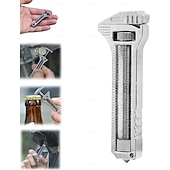 お買い得  クランプ＆プライヤー-ミニレンチマルチツール、ポケットマルチツールミニレンチ、コンパクトなチタンマルチツール、キーチェーンマルチツール、ボトルオープナーキーチェーン、バックパッキング、キャンプ、ハイキングの日常の準備に