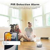 cheap Indoor IP Network Cameras-4MP Smart Robot CCTV Camera Battery Powered AI Motion Detection Remote Control Pet Playmate Two-Way Audio