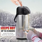 رخيصةأون طقم مطبخ-وعاء ساخن &amp;موزع مشروبات باردة، موزع قهوة، ترمس من الفولاذ المقاوم للصدأ