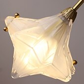 halpa Saarivalot-Art Deco -tähtiriippuvalaisin - geometrinen himmeälasiriipus