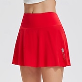 Χαμηλού Κόστους Γυναικείες φούστες και σορτς-Γυναικεία Μονόχρωμο Casual φούστα Φούστα τένις Αθλητική φούστα Προστασία UV Γρήγορο Στέγνωμα Ελαστικό Αναπνέει Τέννις Αθλητικά Τρέξιμο Παντελόνια Φούστες Λευκό Κόκκινο Ρούχα τένις