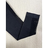 cheap Plain Leggings-Women's Leggings Fashion Streetwear Basic Full Length High Waist Plain Cut Out Comfy Soft Comfortable Stretchy Outdoor Yoga Street Black Fuchsia Gray Spring Fall Skinny