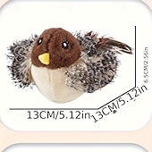 رخيصةأون إلى $30-لعبة قطيفة محاكاة نداء الطيور ذاتية الارتفاع، بما في ذلك لعبة القطط ولعبة الحيوانات الأليفة