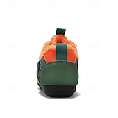 billiga Vardagssneakers-Herr Sneakers Fleecefoder Löpning Promenad Ledigt PU Läder Bekväm Halksäker Andningsfunktion Korta stövlar / ankelstövlar Snörning Mörkröd Orange Grön Sommar Vår Höst