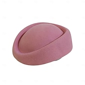 Недорогие Фасцинаторы-Головные уборы 100% шерсть Берет Свадьба Для вечеринок Элегантный стиль Свадьба С Кепки Чистый цвет Заставка Головной убор