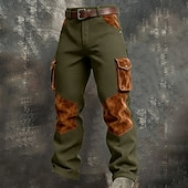 Χαμηλού Κόστους Στρατιωτικά παντελόνια-Ανδρικά Βάφλα Παντελόνια με τσέπες Παντελόνια Casual παντελόνι Τσέπη Ελαστική μέση Πολλαπλή τσέπη Σκέτο Άνεση Moale Πλήρες μήκος Causal Καθημερινά ΕΞΩΤΕΡΙΚΟΥ ΧΩΡΟΥ Διακοπές Μοντέρνα Μαύρο Πράσινο Χακί