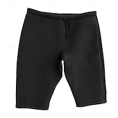 זול שחיית טרנקים ומכנסי לוח-בגדי ריקוד גברים 3 מ"מ חליפת צלילה מניאופרן חליפה רטובה מכנס קצר מכנסי שורט בגדי ים אחיד חם הגנת UV תחתיות גלישה שייט בקאנו שנרקול חורף