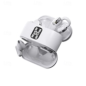 abordables Auriculares abiertos-Auriculares In-Ear y Clip-On TWS de Moda para Parejas Auriculares Duales Gaming TWS Hi-Fi Bass Estéreo ENC Llamadas HD Compatibles con Android e iPhone Auriculares Inteligentes Deportivos Regalo de