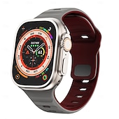 cheap Apple Watch Bands-Sport Band Sport Loop Compatible with Apple Watch band 38mm 40mm 41mm 42mm 44mm 45mm 49mm Multilayer Two Tone Luxury Silicone Strap Replacement Wristband for iwatch Ultra 3 2 Series 11 10 9 8 7 SE 6