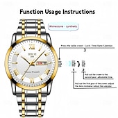 halpa Kvartsikellot-Edistynyt Miesten Rannekello Muodikas Miesten Kvartsikello Päivämäärä Kalenteri Hohtava Näyttö Vedenkestävä Paras Valentine's Day Lahjavaihtoehto Miehille