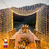 cheap Plug String Lights-Christmas Tree Decorative String Lights Fairy String Lights 8 Function Low Voltage Safety Plug in Holiday Wedding Party Atmosphere Decorative Lights Props 10/20/30/50/100 meters