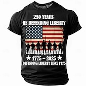  4. juli 2026 250. minnedag Patriotisk Patriot Amerikansk Flag T-skjorte