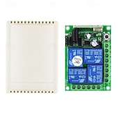 levne Chytré vypínače-DC12V 433MHz 4kanálový multifunkční přijímač RF bezdrátové dálkové ovládání spínač relé pro motor garážové clony LED světlo