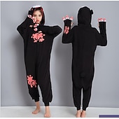 cheap Animal Costume-Kigurumi Pajamas Fancy Costume Nightwear Animal Ririchiyo Shirakiin Cartoon Cosplay Warm Funny Costume Comfy Adults' Unisex Men and Women Halloween Carnival Party Performance Homewear Dress Up