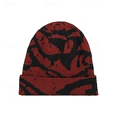 cheap Warm&amp;Heated Collection-Winter Outdoor Cold Weather Hat For Women Stylish European American Knit Beanie With Ear Protection Large Head Cover Warm Fleece Lined Winter Cap