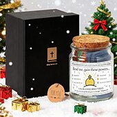 cheap Gifts-Ideal Christmas Gifts for Grandkids Girls Boys, Bible Verse Jar Christian Gifts For Women Birthday Gifts For Women Bible Jar Easter Basket Stuffers Graduation Gifts For Her Easter Gifts For Kid Gifts
