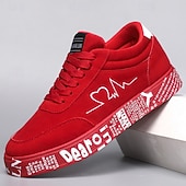 abordables Zapatillas Informales-Zapatillas deportivas rojas informales para hombre: modernas y cómodas, perfectas para el día a día, salidas informales y un estilo urbano.