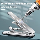 tanie Uchwyt na telefon-Składany stojak na telefon komórkowy na biurko, składany stojak z regulowanym kątem do iPhone'a, wszystkich telefonów komórkowych/iPadów/tabletów