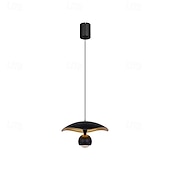 Недорогие Подвесные огни-Современный скандинавский подвесной купольный светильник из алюминия и акрила с подсветкой для спальни