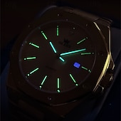 levne Quartz hodinky-OLEVS pánské quartzové hodinky obchodní luminiscenční kalendář vodotěsné dekorativní nerezové hodinky