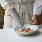 baratos eletrodomésticos-Moedor elétrico de sal e pimenta a bateria, moedor automático de especiarias, moedor de cominho, pulverizador, utensílios de cozinha para temperar.