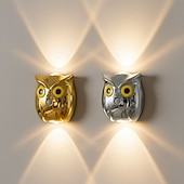 ieftine Aplice de Exterior-Lumină de Noapte cu Senzor de Corp Lampă de Perete Creativă cu Bufniță Reîncărcabilă USB Fără Necesitatea Cablării Dimming Iluminat pentru Acasă în Living Coridor Dormitor Dulap