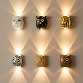 ieftine Aplice de Exterior-Lumină de Noapte cu Senzor de Corp Lampă de Perete Creativă cu Bufniță Reîncărcabilă USB Fără Necesitatea Cablării Dimming Iluminat pentru Acasă în Living Coridor Dormitor Dulap