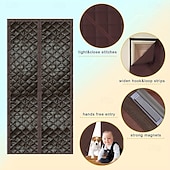 tanie Ekran dla okien i drzwi-magnetyczna zasłona do drzwi domowych, wiatroszczelna, przeciw komarom, izolacja termiczna, montaż bez wiercenia, blokada przeciągów w klimatyzatorze w sypialni, dźwiękoszczelny panel prywatności