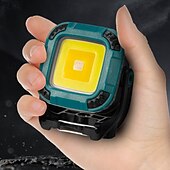 billige Utendørs Vegglamper-Arbeidslampe for alle scener med roterende lyshode med flere posisjoner, sterk magnetisk adsorpsjon, arbeidslampe for gårdsplass, utendørs campinglampe, vedlikeholdslampe.