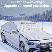 Недорогие отопление охлаждение-1 прочный всепогодный автомобильный чехол из утолщенной ткани Оксфорд &amp;подходит (подходит большинству внедорожников и грузовиков) - сильный снег, град, дождь, пыль &amp;- зимний ветрозащитный щит для