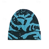 cheap Warm&amp;Heated Collection-Winter Outdoor Cold Weather Hat For Women Stylish European American Knit Beanie With Ear Protection Large Head Cover Warm Fleece Lined Winter Cap