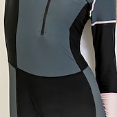 preiswerte One Pieces Rash Guards-Damen Ganzkörper-Rashguard Tauchanzug Badeanzug Bademode Farbblockierung mit integriertem BH UV Schutz Langarm Tauchanzüge Surfen Kanufahren Schnorcheln Winter