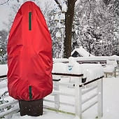 Недорогие Хранение Рождества-вертикальный мешок для хранения рождественских елок, легкая прочная ткань Оксфорд с завязкой на шнурке, компактное хранение для уже освещенных елок и фигурно подстриженных деревьев, удобный органайзер