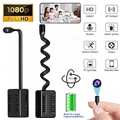 baratos Câmaras de Rede IP de Interior-Mini câmera portátil com gravação de vídeo e bateria integrada, ideal para segurança residencial, monitoramento de babás, visão noturna, detecção de movimento e gravação de voz. Suporta alta definição