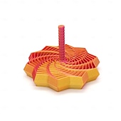 levne Sníženo na 30 $-Fidget Star s rukojetí, hypnotický vizuální zvuk, úleva od stresu, spinner, 3D tištěná stolní hračka