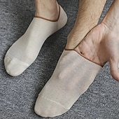 economico calzini da uomo-Per uomo 7 paia Pacchi Multipli Calzini Calzini da Corsa Calzini Casual Nero Blu Colore Semplice Vacanza Sport &amp; Outdoor Quotidiano Base Medio Primavera Autunno Moda Casual