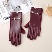 Недорогие Перчатки-Жен. 1 пара С пальцами / Зимние Активный / Уличный стиль Перчатки - Полотняное плетение Стильные