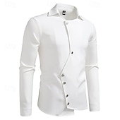 baratos Fantasias masculinas dos anos 1920-Loucos anos 20 Anos 20 Retro Vintage Blusa / Camisa Mafioso Padrinho Corte Justo Fantasia Homens Baile de Máscaras Traje de festa para noite Negócio / Cerimônia / Casamento Festa de Solteira Adulto