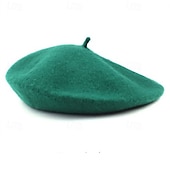 abordables Sombreros-Mujer Sombrero Sombrero de la boina Resistente al Viento Templado Uso Diario Fin de semana Empalme Color puro