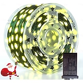 cheap Plug String Lights-Tree Decorative Lights Fairy String Lights Green PVC Copper Wire Lights Indoor and Outdoor Waterproof Courtyard Party Festival Wedding Decoration 8 Functions Low Voltage Plug in