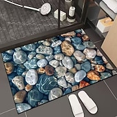baratos Tappeto da bagno-3D Optical Illusion Doormat Visual Trap Floor Mat Non Slip Water Absorbing for Bathroom Shower Entryway Indoor Outdoor Diatomaceous Earth Quick Dry Absorbent 20 x 31 inch
