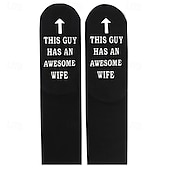 abordables Home Slippers-Funny Gifts for Men Dad Husband Funny Cotton Novelty Socks Breathable Funky 6-11 Valentines Birthday Gifts