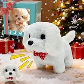 cheap For Kids-Ideal Christmas Gifts for Grandkids Girls Boys, Robot Dog My Realistic Robot PuppyInteractiveToy That Walks Barks Wags Tail Plush Pet Dog Realistic Robotic Dog Toy Gift That Acts Like A Real Puppy