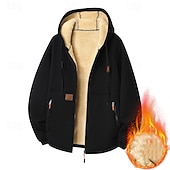 זול קפוצ&amp;#39;ון פליס-בגדי ריקוד גברים קפוצ'ון קפוצ'ון רוכסן מלא קפוצ'ון עם רוכסן רוכסן קפוצ'ונים קפוצ'ון פליז שרפה שחור ירוק צבא אודם קפה עם קפוצ'ון אחיד שרוך לרכוס כיס ספורט וחוץ יומי חגים פוליאסטר