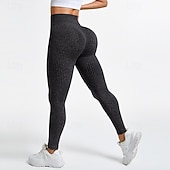 tanie Legginsy i legginsy do jogi-Damskie Spodnie kompresyjne Běžecké kalhoty Legginsy do jogi Wyszczuplenie brzucha Wysoka talia Obuwie sportowe Sportowy Pilates Doły Jednokolorowe Ciemnoszary Czerwony Niebieski Sport Odzież sportowa