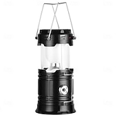 levne Camping Lights &amp;amp; Lucerny-1 balení skládací přenosné LED kempingové lucerny, lehké, vodotěsné, solární, USB dobíjecí LED svítilny, sady pro přežití, pro vnitřní i venkovní použití, pro domácí nouzové osvětlení, výpadky proudu,