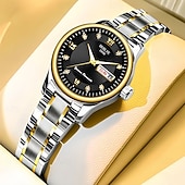 economico Orologi al quarzo-L'orologio al quarzo da donna è alla moda casual ed elegante con una scala digitale in strass e un quadrante luminoso con doppio calendario - La migliore scelta regalo per la Festa della Mamma per le