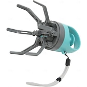 Χαμηλού Κόστους Είδη καθαριότητας-Φορητή σκούπα περιττωμάτων σκύλου με διανομέα σακούλας - ανθεκτικό πλαστικό, γαλαζοπράσινο, σχεδιασμός με νύχι για αποτελεσματική συλλογή απορριμμάτων, περιλαμβάνει στεγανές σακούλες, ιδανικό για