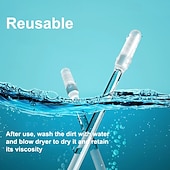 preiswerte Persönliche Pflege &amp; Gesundheit-48 Stück (24 Stück/Beutel) Ohrreiniger mit Doppelkopf, schonendes Ohrreinigungswerkzeug, Spezialwerkzeug zur Ohrenpflege und Ohrenschmalzreinigung